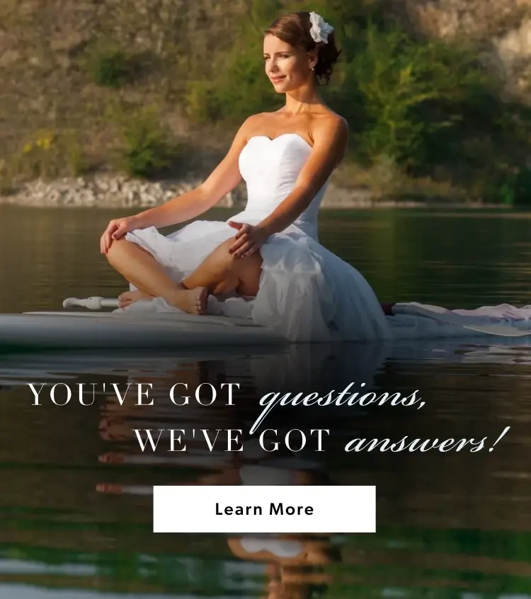 Question and Answer banner on Boca Raton Bridal